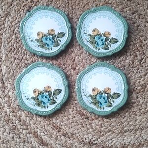 The Pioneer Woman Floral Decorative Coasters Set of 4